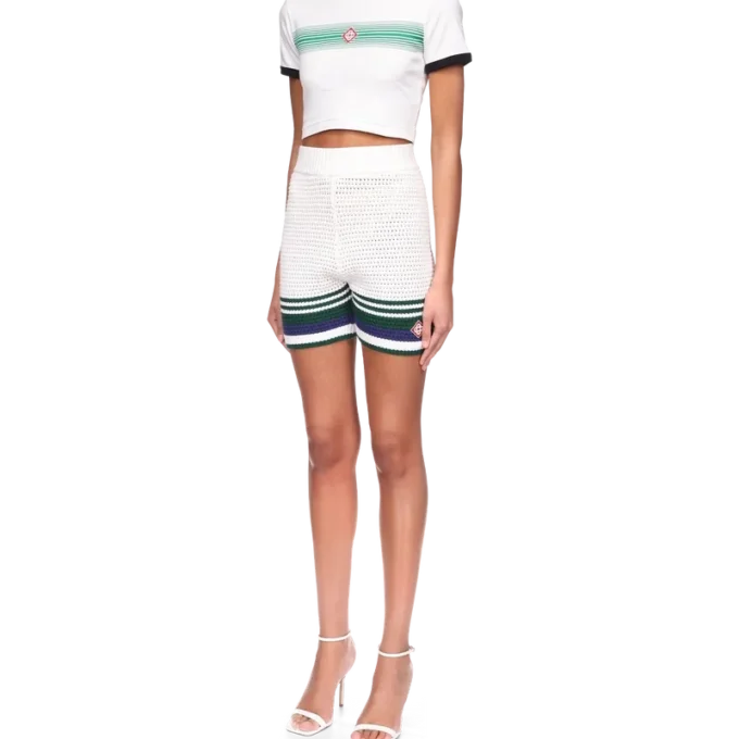 Pantaloni scurți de tenis croșetați