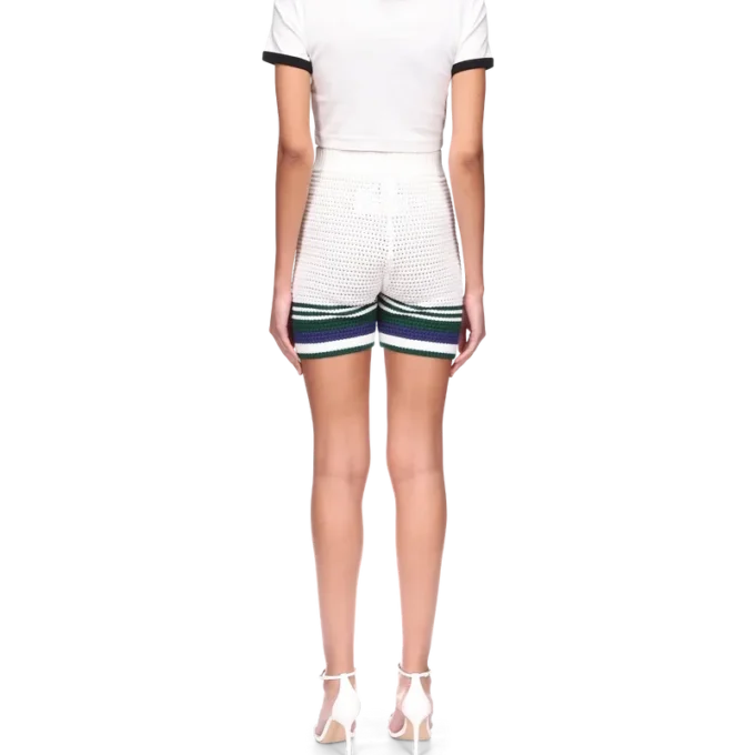 Pantaloni scurți de tenis croșetați