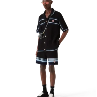 Pantaloni scurți din bumbac croșetat