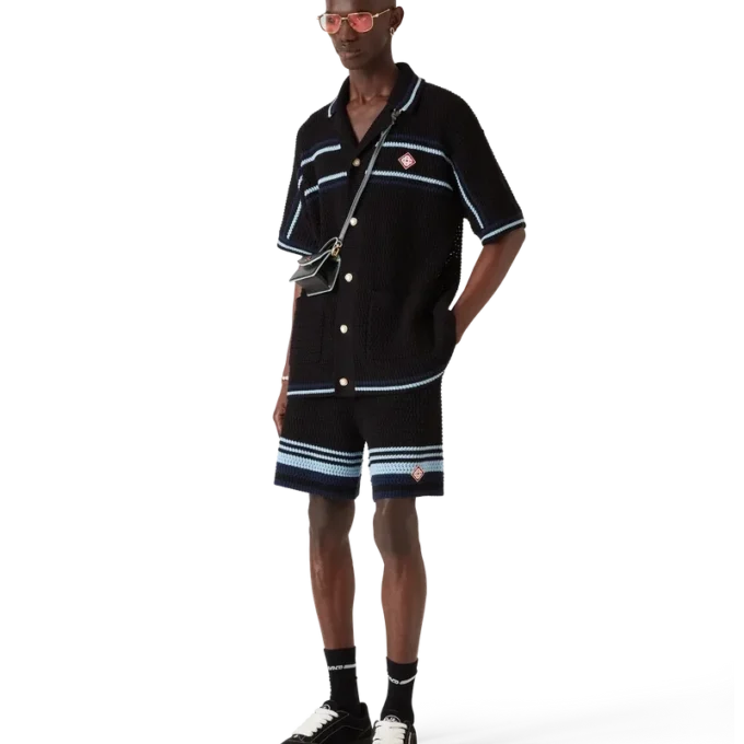 Pantaloni scurți din bumbac croșetat Pantaloni scurți din bumbac croșetat