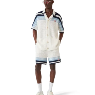 Pantaloni scurți din bumbac croșetat
