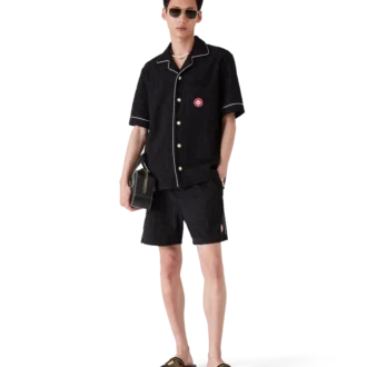 Pantaloni scurți din țesătură de prosop Jacquard Monogram Pantaloni scurți din țesătură de prosop Jacquard Monogram