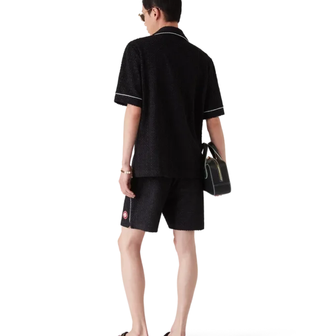 Pantaloni scurți din țesătură de prosop Jacquard Monogram