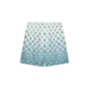 Pantaloni scurți din mătase cu monogramă în degrade