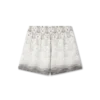 Pantaloni scurți din mătase cu monogramă în formă de inimă în degrade Pantaloni scurți din mătase cu monogramă în formă de inimă în degrade