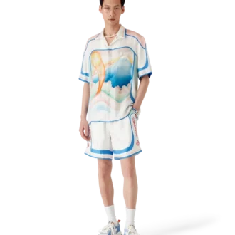 Pantaloni scurți din mătase Fuji Dream