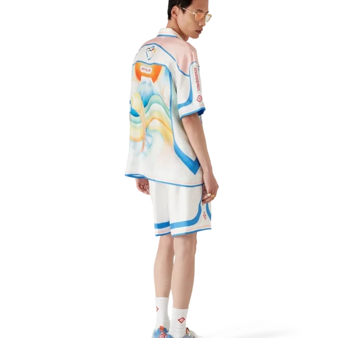 Pantaloni scurți din mătase Fuji Dream Pantaloni scurți din mătase Fuji Dream