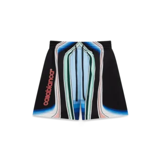 Pantaloni scurți din mătase Graphic Mountain Pantaloni scurți din mătase Graphic Mountain