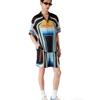 Pantaloni scurți din mătase Graphic Mountain Pantaloni scurți din mătase Graphic Mountain