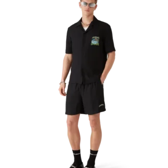 Pantaloni scurți din mătase jacquard Volcano