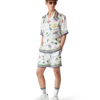 Cămășă din mătase cu mâneci scurte Le Vase Brise