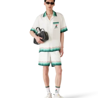 Pantaloni scurți din mătase Montagne Ondulee