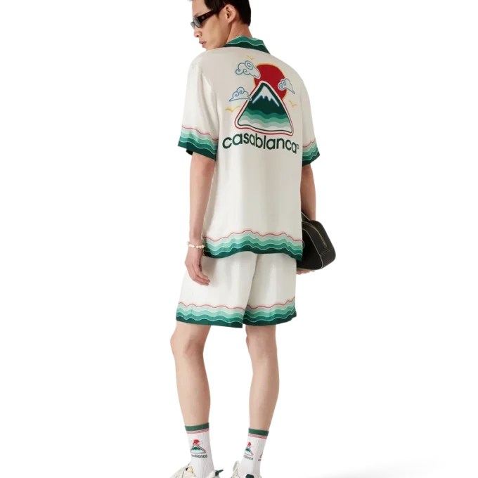 Pantaloni scurți din mătase Montagne Ondulee