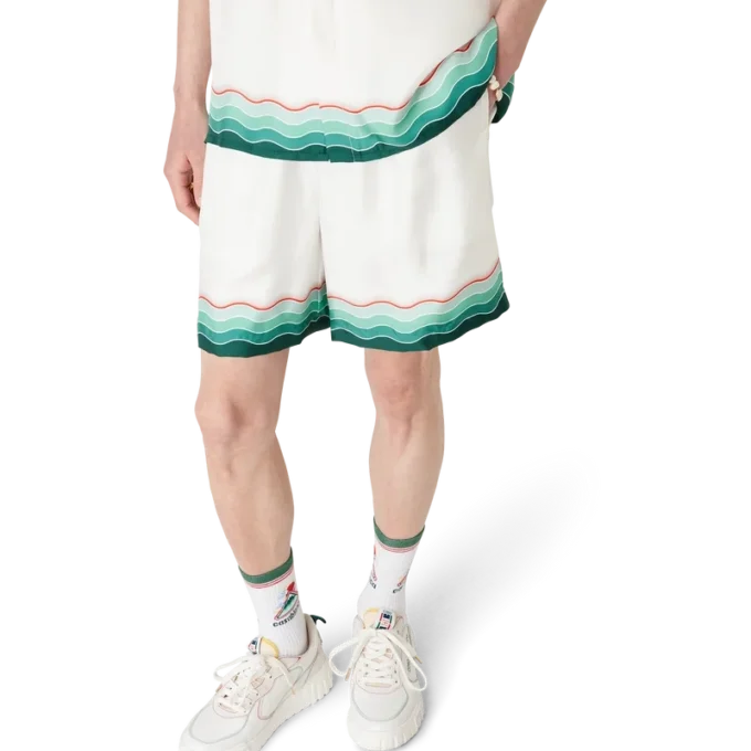 Pantaloni scurți din mătase Montagne Ondulee