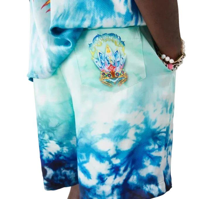 Pantaloni scurți din mătase Surf Lotus