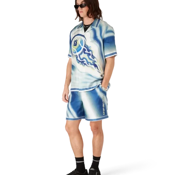 Pantaloni scurți din mătase „The Art of the Serve”