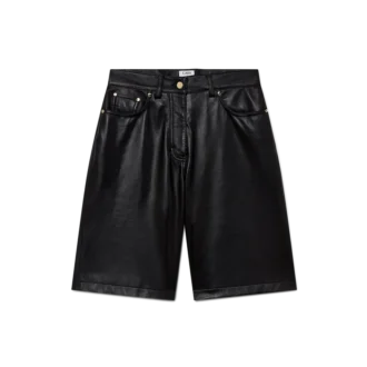 Pantaloni scurți din piele