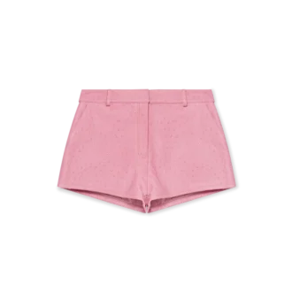 Pantaloni scurți din piele embosată