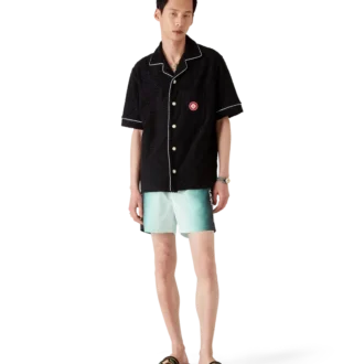 Pantaloni scurți Jacquard cu monogramă în degrade