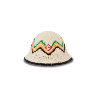Pălărie croșetată din rafie Pălărie croșetată din rafie