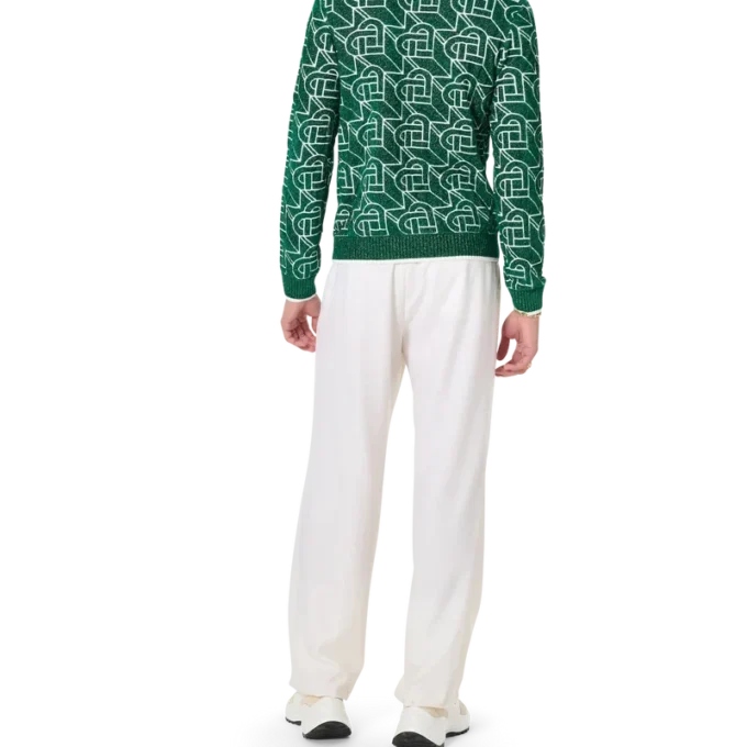 Pulover cu monogramă în formă de inimă