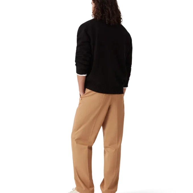 Pulover din bumbac brodat cu ciuperci