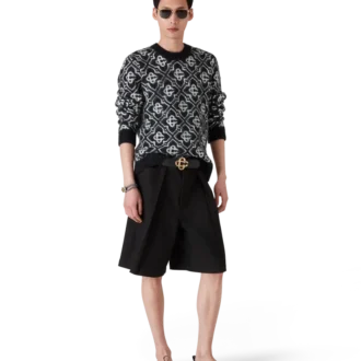 Pulover din mohair cu monogramă