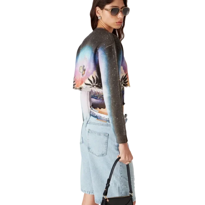 Pulover scurt din amestec de cașmir La Pramonition