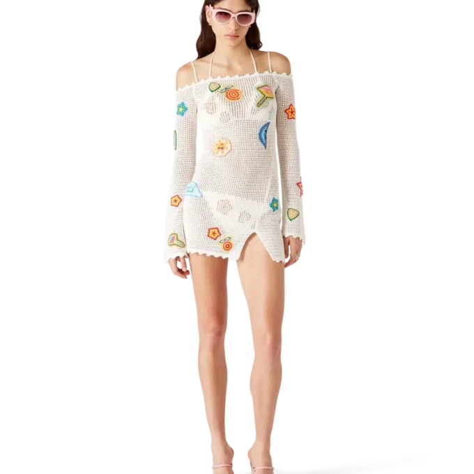 Rochie croșetată cu motiv Rochie croșetată cu motiv