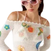 Rochie croșetată cu motiv Rochie croșetată cu motiv