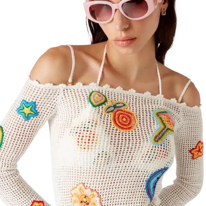 Rochie croșetată cu motiv Rochie croșetată cu motiv