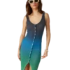 Rochie cu nervuri în degrade Rochie cu nervuri în degrade