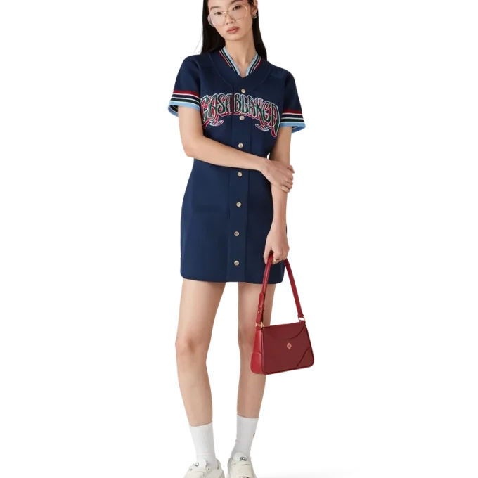 Rochie de baseball din tricot Rochie de baseball din tricot
