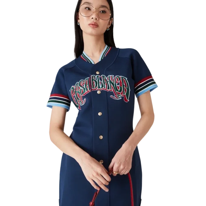 Rochie de baseball din tricot Rochie de baseball din tricot