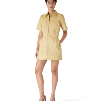 rochie din bumbac cu monogram jacquard 2 330x330 - Rochie din bumbac cu monogramă Jacquard