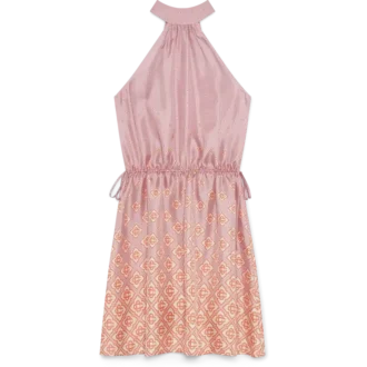 Rochie din mătase cu monogramă degradată