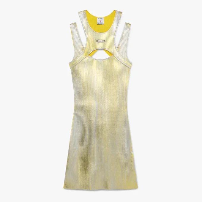 Rochie mini cu imprimeu galben Rochie mini cu imprimeu galben