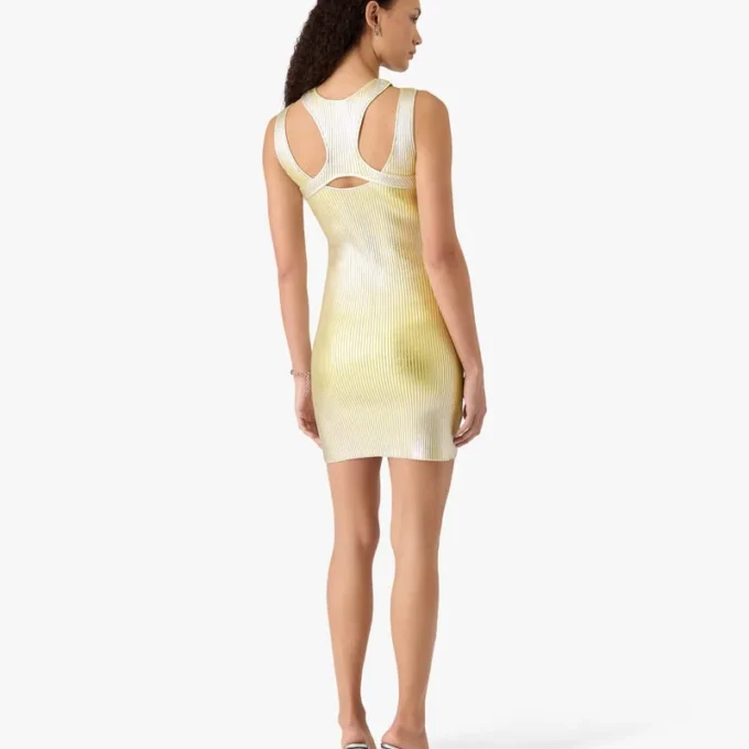 Rochie mini cu imprimeu galben Rochie mini cu imprimeu galben