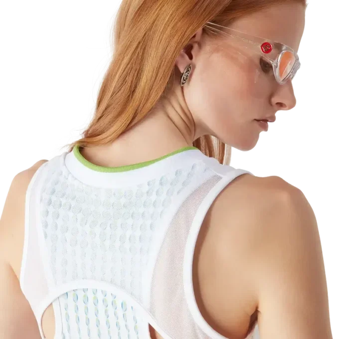 Rochie Racer cu imprimeu de tenis Rochie Racer cu imprimeu de tenis