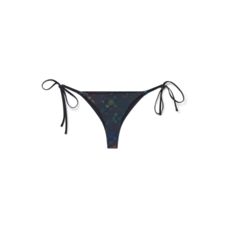Slip de bikini cu șnururi Monogram