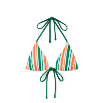 Sutien de bikini cu bretele subțiri în dungi