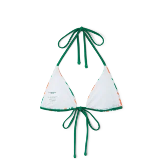 Sutien de bikini cu bretele subțiri în dungi