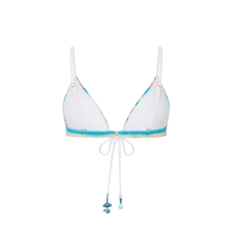 Sutien de bikini din material frotir cu dungi