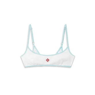 Top de bikini cu monogramă Jacquard