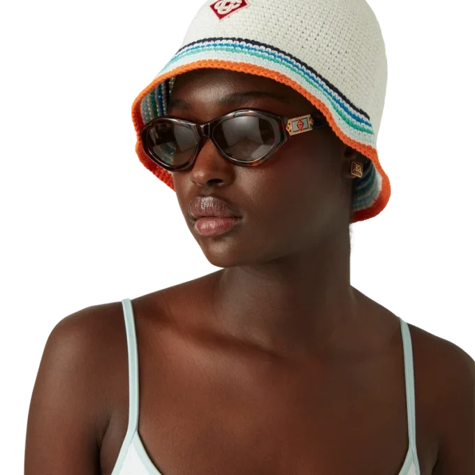 Top de bikini cu monogramă Jacquard