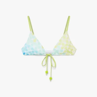 Top de bikini cu șnururi și mărgele Optic Drop