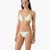 Top de bikini cu șnururi și mărgele Optic Drop
