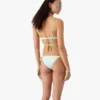 Top de bikini cu șnururi și mărgele Optic Drop