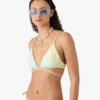 Top de bikini cu șnururi și mărgele Optic Drop