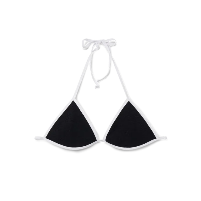 Top de bikini texturat